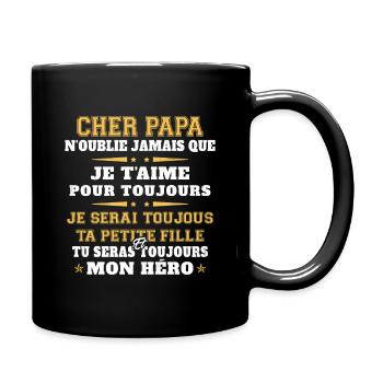 Homme Humour Papa Cadeau Papa Anniversaire - Mug uni - noir - Droite
