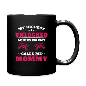 Mon plus haut accomplissement m'appelle mamie - Mug uni - noir - Droite