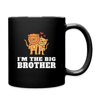 I am the big brother - future big brother - Full Colour Mug - black - Right