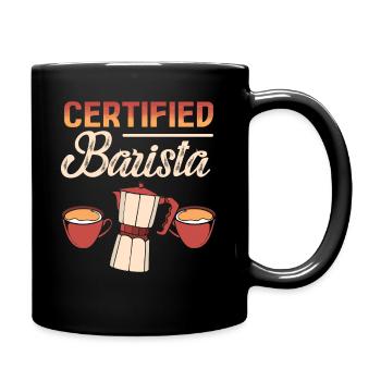 Certified Barista Coffee - Full Colour Mug - black - Right