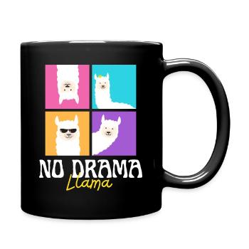 No drama llama - Full Colour Mug - black - Right