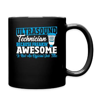 Ultraschalltechniker Jobtitel Sonograph - Tasse einfarbig - Schwarz - Rechts