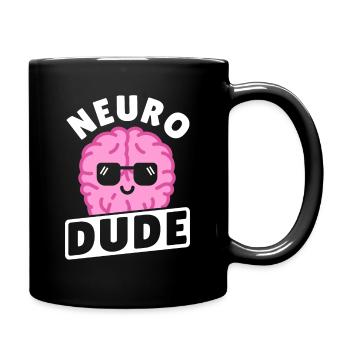 Neuro Dude Neuroscience Neuroscientist - Full Colour Mug - black - Right
