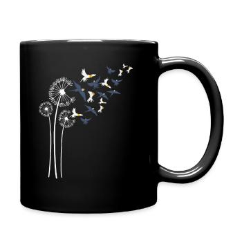 Cockatiel Dandelion Flower For Dandelions Parrot - Full Colour Mug - black - Right