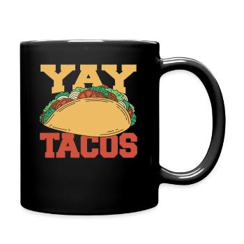 Yay Tacos Taco cuisine mexicaine - Mug uni - noir - Droite