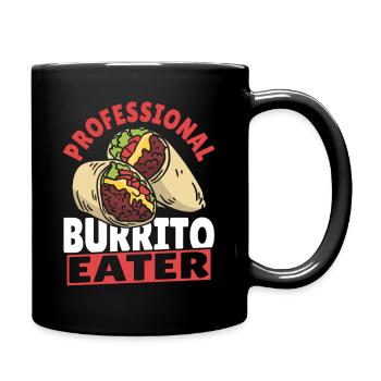 Professional Burrito Eater Burritos Taco Family - Full Colour Mug - black - Right