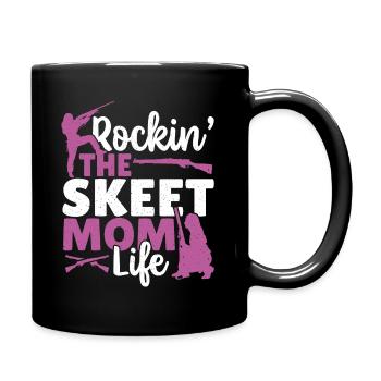 Rockin' The Skeet Mom Life Skeet Shooting Clay - Full Colour Mug - black - Right