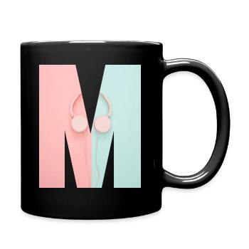 Music - Tasse einfarbig - Schwarz - Rechts
