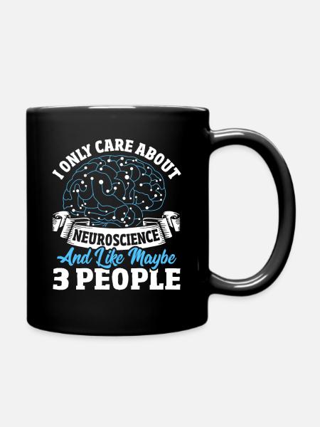 Je ne m’intéresse qu’aux neurosciences - Mug uni - noir