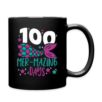 100 Mer-Mazing Days 100 Days of School 100th Day - Full Colour Mug - black - Right