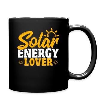 Amoureux de l’énergie solaire Energies renouvelables - Mug uni - noir - Droite