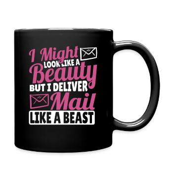 Vous ressemblez à une beauté et portez le - Mug uni - noir - Droite