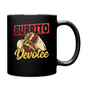Burrito Devotee Burritos Taco Family - Full Colour Mug - black - Right