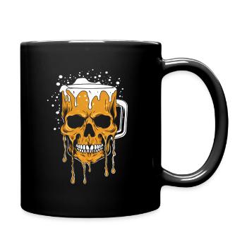 Skull Bierbecher - Tasse einfarbig - Schwarz - Rechts
