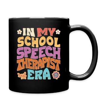 À l’époque de l’orthophoniste à l’école - Mug uni - noir - Droite