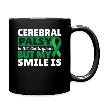 La paralysie cérébrale n’est pas contagieuse Mon - Mug uni - noir - Droite