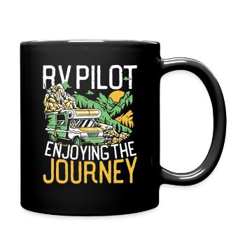 RV Pilot Genießen Sie die Reise RV Camping - Tasse einfarbig - Schwarz - Rechts