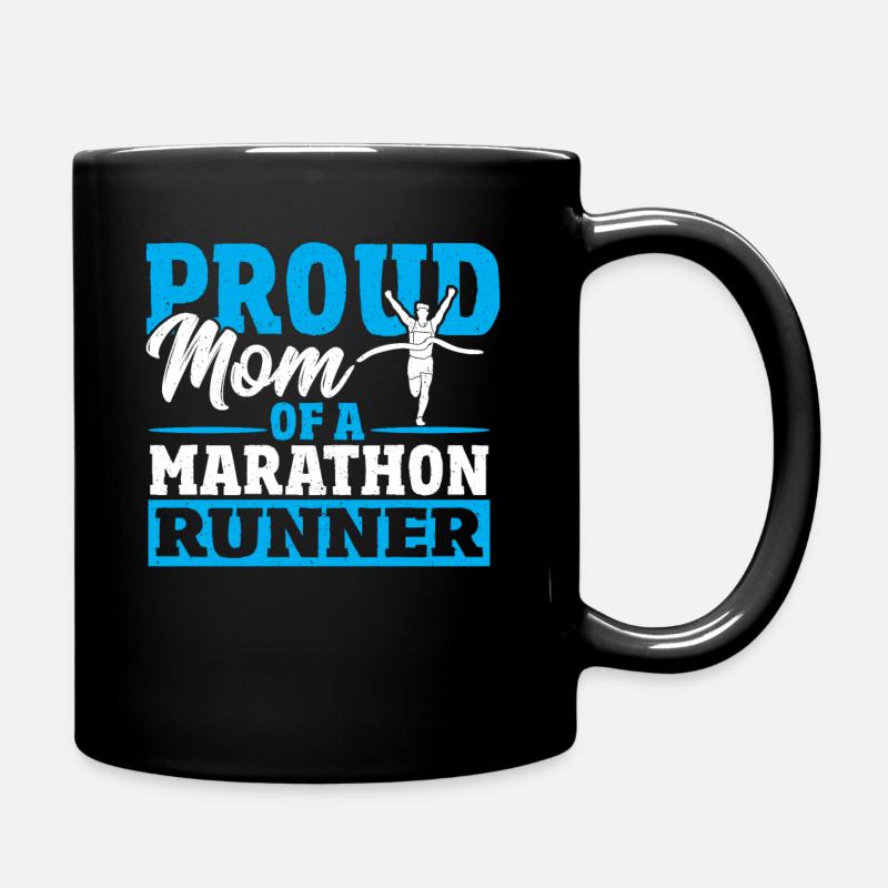 Fière maman d’un marathonien - Mug uni - noir