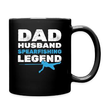Père Mari Légende de la chasse sous-marine - Mug uni - noir - Droite