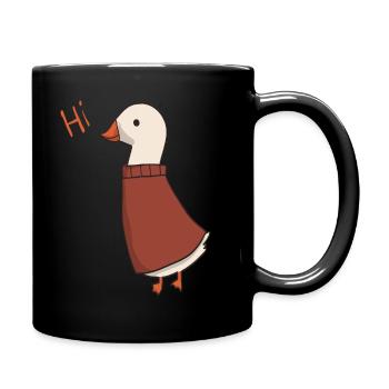 Autumn goose. - Full Colour Mug - black - Right