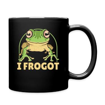 Je suis un amoureux des grenouilles - Mug uni - noir - Droite