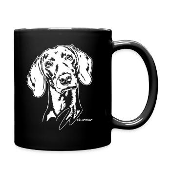 Weimaraner Portrait Dog Dogs Wilsigns - Full Colour Mug - black - Right