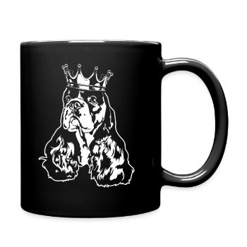 American Cocker Spaniel Crown Dog Dogs Wilsigns - Full Colour Mug - black - Right