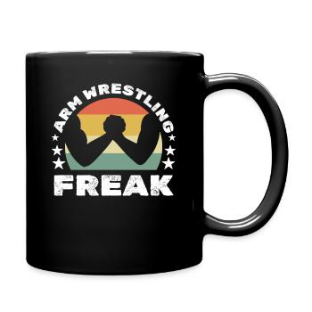Bras de fer fou de bras de fer - Mug uni - noir - Droite