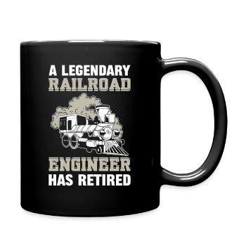 Un ingénieur ferroviaire légendaire est devenu un - Mug uni - noir - Droite