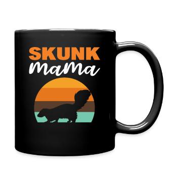 Maman moufette - Mug uni - noir - Droite