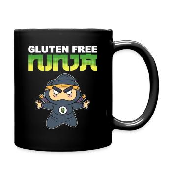 Glutenfreier Ninja Glutenfreie Diät - Tasse einfarbig - Schwarz - Rechts