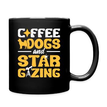 Kaffeehunde und Sterngucker Astronomische - Tasse einfarbig - Schwarz - Rechts