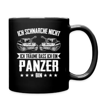 Panzer Kampfpanzer Panzerkampfwagen Panzerfahrer - Tasse einfarbig - Schwarz - Rechts