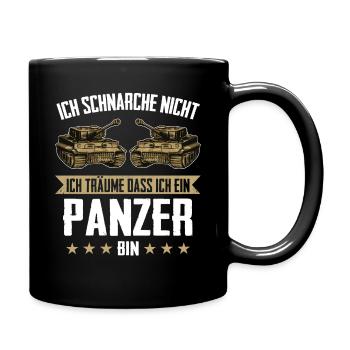 Panzer Kampfpanzer Panzerkampfwagen Panzerfahrer - Tasse einfarbig - Schwarz - Rechts
