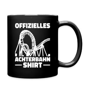 Achterbahn Freizeitpark Roller Coaster - Tasse einfarbig - Schwarz - Rechts