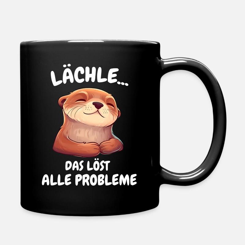 Otter Seeotter - Tasse einfarbig - Schwarz