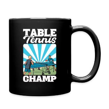 Table Tennis Champ Ping Pong - Full Colour Mug - black - Right