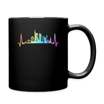 Frankfurt Hessen Deutschland Frankfurter - Tasse einfarbig - Schwarz - Rechts