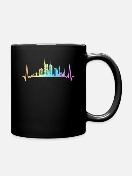 Frankfurt Hessen Deutschland Frankfurter - Tasse einfarbig - Schwarz
