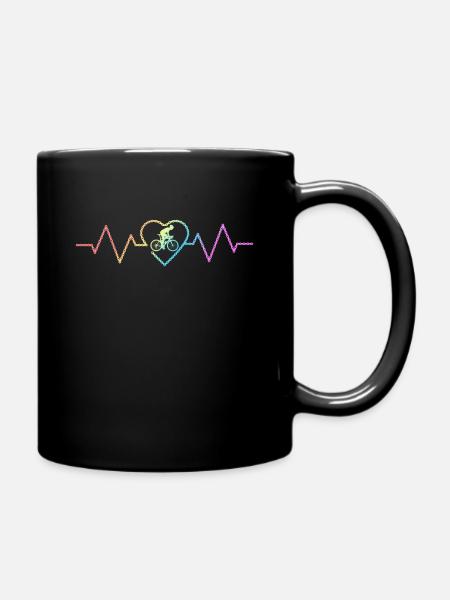 Vélo VTT Cycliste Vélo Descente - Mug uni - noir