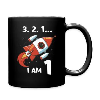 Cadeau 1 an anniversaire garçon ou fille - Mug uni - noir - Droite