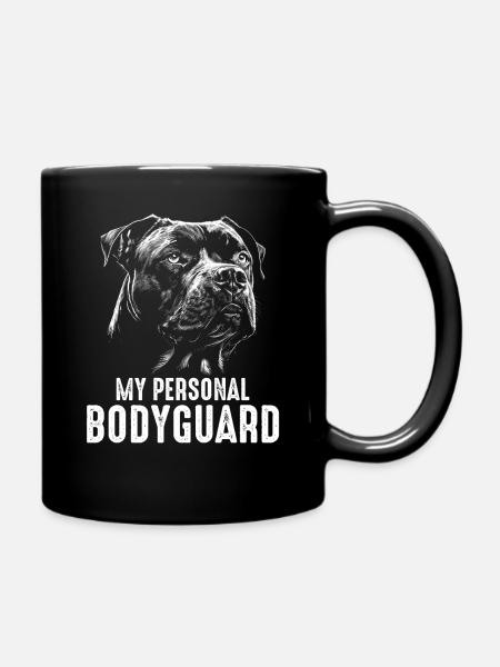 Cane Corso Hund - Tasse einfarbig - Schwarz