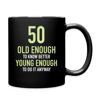 Gift 50 Years Birthday Child - Full Colour Mug - black - Right