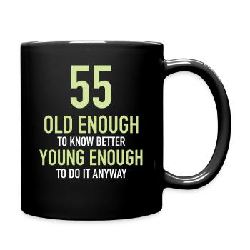 Gift 55 Years Birthday Child - Full Colour Mug - black - Right