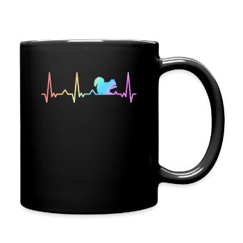 Squirrel Animal Rodent - Full Colour Mug - black - Right