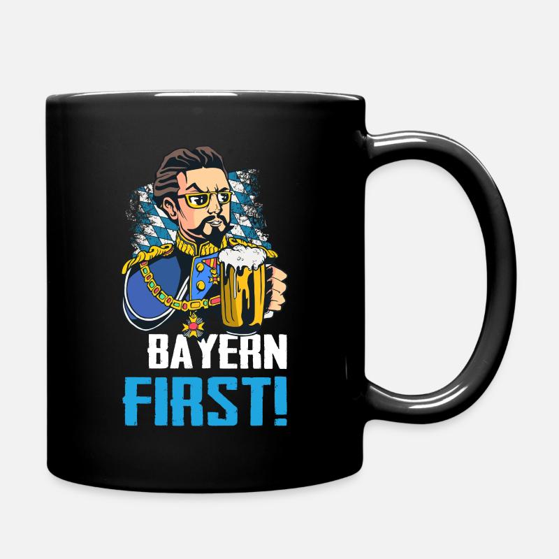 Freistaat Bayern Bayrisch - Tasse einfarbig - Schwarz