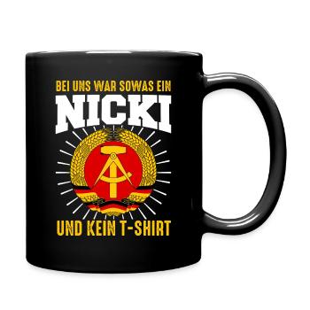 Ostdeutschland Osten Ossi DDR Heimat Ostblock - Tasse einfarbig - Schwarz - Rechts
