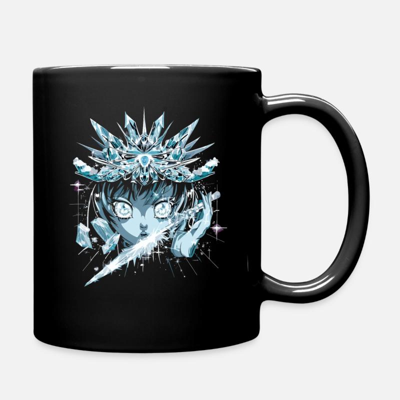 Eisprinzessin Anime Schneekönigin - Tasse einfarbig - Schwarz