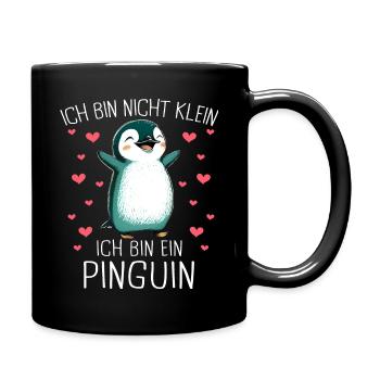 Pinguin Zwergpinguine Kaiserpinguin - Tasse einfarbig - Schwarz - Rechts