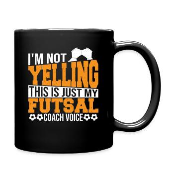 Ich schreie nicht, das ist nur mein - Tasse einfarbig - Schwarz - Rechts